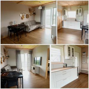 Kuchyňa alebo kuchynka v ubytovaní Apartamenty Poświata - z widokiem na łąki