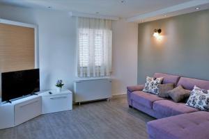 TV a/nebo společenská místnost v ubytování Villa Barbara Sumartin