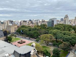 an aerial view of a park in a city at Recoleta Luxury Apartment in Buenos Aires