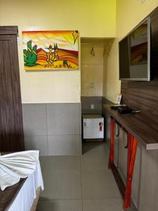 Kuhinja oz. manjša kuhinja v nastanitvi Pousada Jagatá