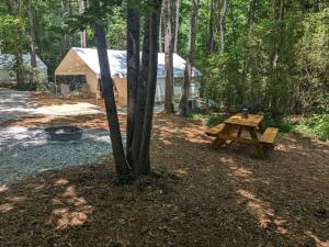 Příroda nedaleko luxury tent