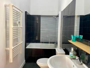 Bilik mandi di Charmant T2 de 48m2 à 300m du centre ville