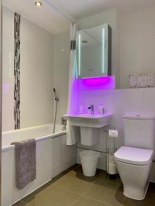 Bilik mandi di Old Mill Apartment