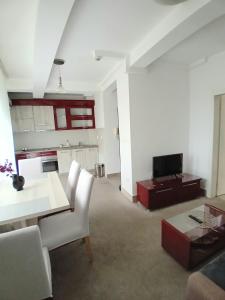 TV a/nebo společenská místnost v ubytování WING 3 apartman ,,BC ,,