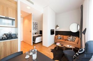 Kuchyň nebo kuchyňský kout v ubytování WestCord Hotel Delft
