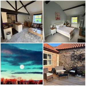 Postel nebo postele na pokoji v ubytování Swallow Cottage