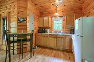 Η κουζίνα ή μικρή κουζίνα στο Blue Rose Cabins - Overlook Cabin
