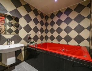 Koupelna v ubytování ava motel