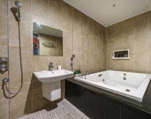 Koupelna v ubytování ava motel