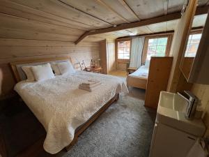 Voodi või voodid majutusasutuse Haus Bergmann toas