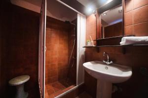 Koupelna v ubytování Agialos Rooms