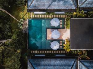Вид на бассейн в Ubud - Villa Green Pearl vue sur jungle или окрестностях