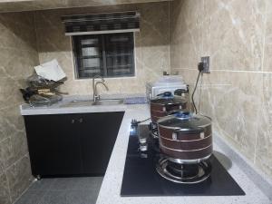 Küche/Küchenzeile in der Unterkunft Triple Tee Luxury Hotel