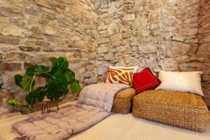 Llit o llits en una habitació de Cal Simon- Casa a Montserrat