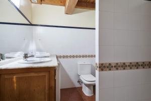 een badkamer met een wastafel en een toilet bij Luderna - Apartamento Orri A1 in Gessa