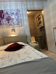 Postel nebo postele na pokoji v ubytování Palmhouse Apartments Aruba 1- 4 persons