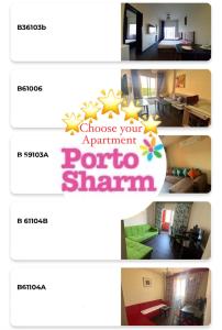 a collage of photos of a room at Porto Sharm in Sharm El Sheikh