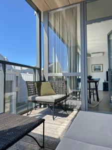 Μπαλκόνι ή βεράντα στο IVIS House - Cozy Seaside Apartment at "Šventosios Vartai", J-4