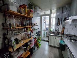 koko's garden and cats --4mins walk from jingjusi metro st ation, English-speaking service的厨房或小厨房