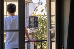 Μπαλκόνι ή βεράντα στο Hôtel Le Lavoisier & Spa