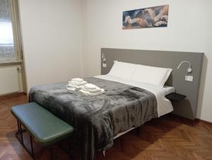 Postel nebo postele na pokoji v ubytování Megaride's dépendance