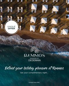 a poster for the ramsos resort reality preserve at remos at Rammos Managed By Dedeman in Bodrum City