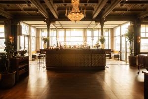 Uma área de estar em Hotel Hasselbacken