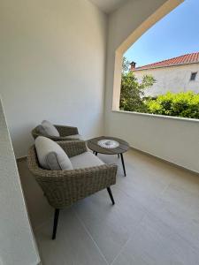 Χώρος καθιστικού στο Apartman Toni