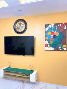 TV a/nebo společenská místnost v ubytování SHORTLETMART Guest House