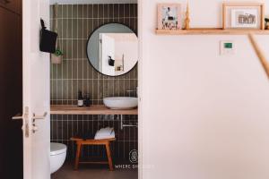 Koupelna v ubytování GrØn Tiny House