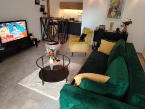 Un televizor și/sau centru de divertisment la Maximilian apartman