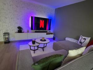 Posezení v ubytování Duplex 100m2 style contemporain