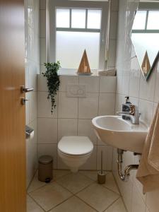 Koupelna v ubytování Moderne Ferienwohnung