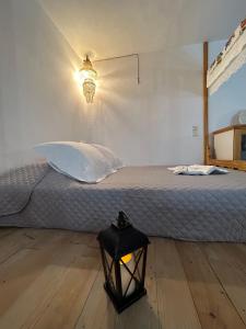 Postel nebo postele na pokoji v ubytování Antiperatos Beach house