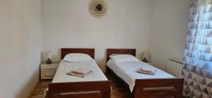 Postel nebo postele na pokoji v ubytování Sea view apartment Renzzo