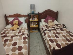 Cama ou camas em um quarto em Villa salma