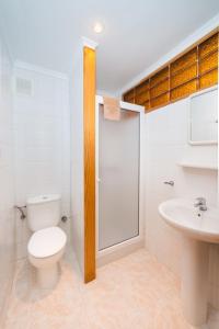 A bathroom at Apartamentos Strelitzias