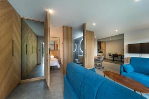 Et opholdsområde på Apartamenty Activ Zdrój