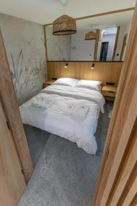 En eller flere senge i et værelse på Apartamenty Activ Zdrój + 27 billeder