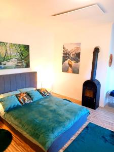Letto o letti in una camera di Family Apartments center of Mürzzuschlag