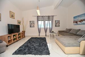 Μια τηλεόραση ή/και κέντρο ψυχαγωγίας στο Apartment Ražanac Nikola 2