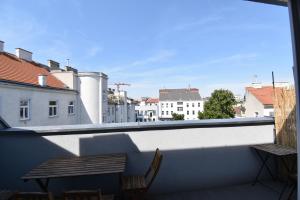 Balkón nebo terasa v ubytování Moderne Maisonette mit Terrasse