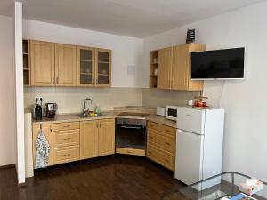 Kuchyň nebo kuchyňský kout v ubytování Apartment No. 1