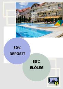 The swimming pool at or close to Family Wellness Apartman