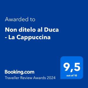 uma imagem de um telefone com o texto queria não filtrar tudo dzu la em Non ditelo al Duca - La Cappuccina em Spoleto
