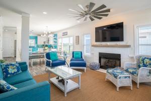 Posezení v ubytování The Saltwater Shack