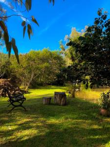 Jardín al aire libre en Suite Cabaña Cantodeagua-Jacuzzi