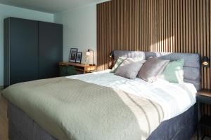 Voodi või voodid majutusasutuse Trendy apartment in Haapsalu center toas