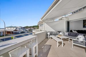 Μπαλκόνι ή βεράντα στο Lennox Head Waves Beachfront Penthouse