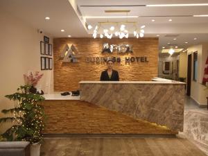 Vstupní hala nebo recepce v ubytování Apex Business Hotel - Tribhuvan International Airport, Kathmandu